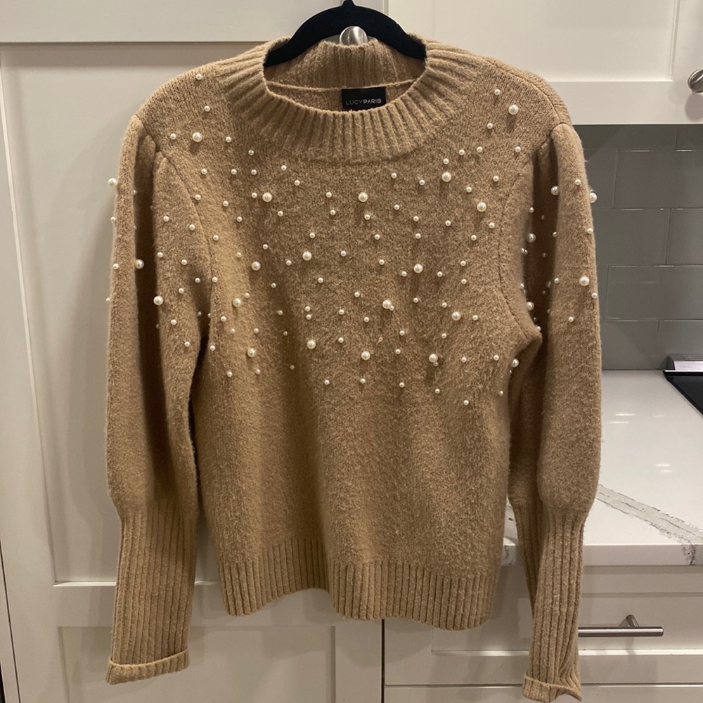 Pearl embellished sweater
